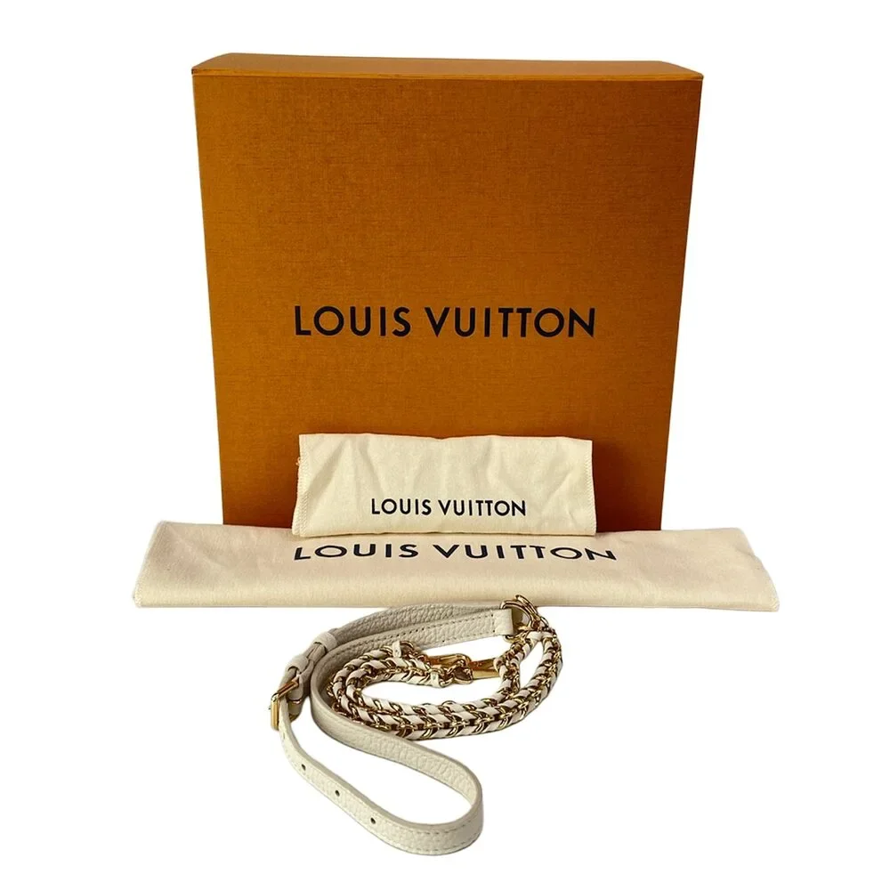 Louis Vuitton Capucines MINI Others Handbag M12947 Denim Blue Cream Denim